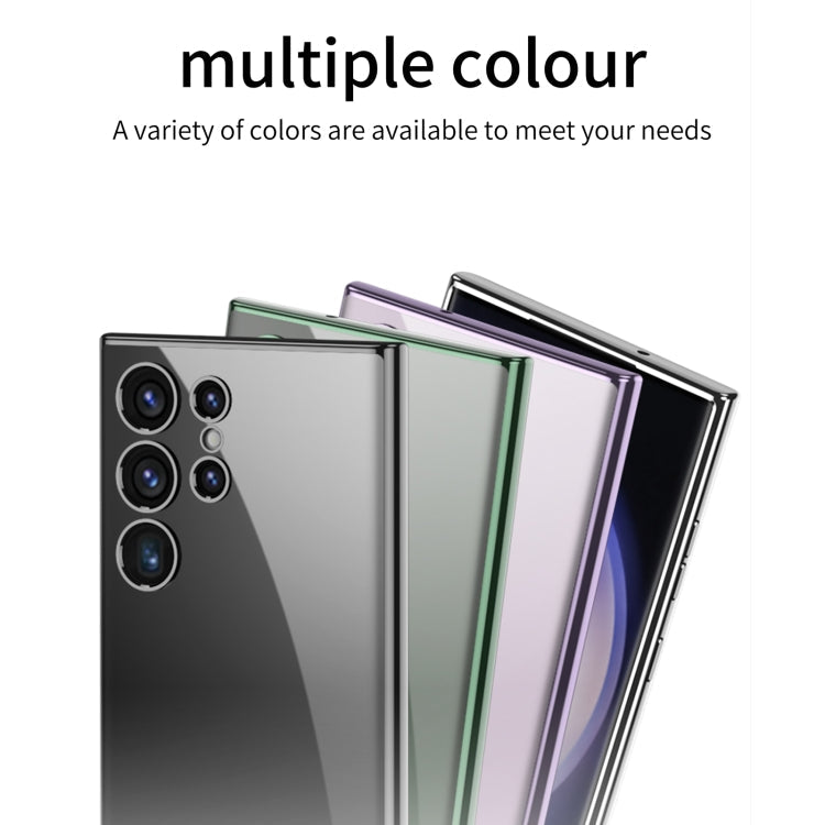 GKK Plating Transparent TPU Phone Case, Without pen, For Samsung Galaxy S24 Ultra