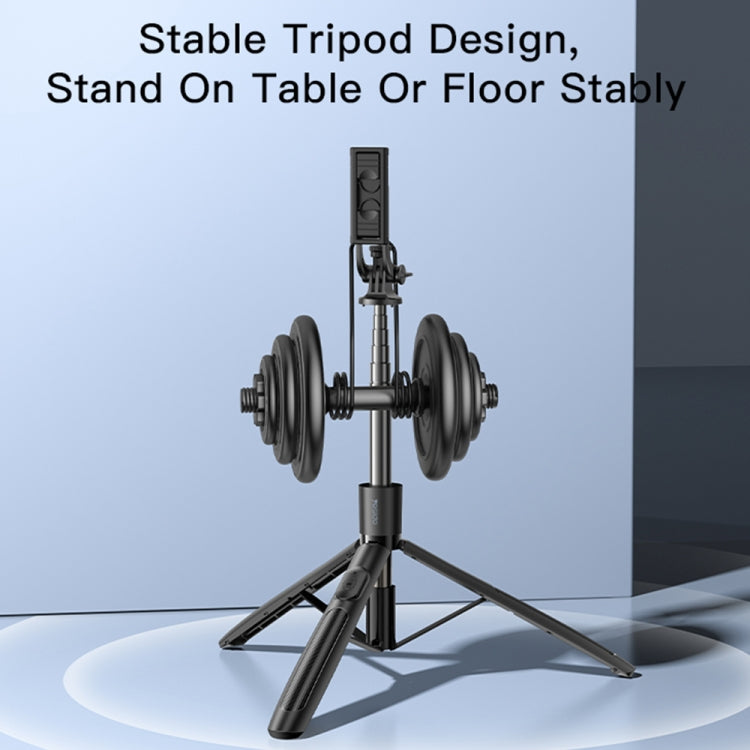 Yesido SF13 Retractable Extended Bluetooth Tripod Phone Live Streaming Selfie Stand, SF13