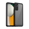 For Samsung Galaxy A05s Colorful Series Acrylic Hybrid TPU Phone Case(Black)