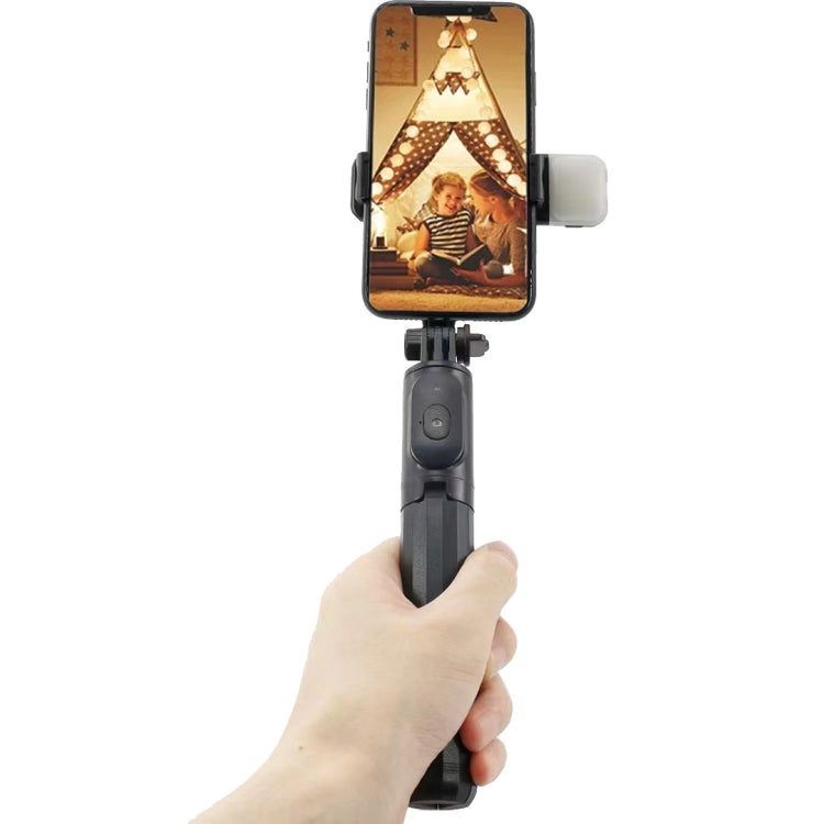 Q07 Bluetooth Selfie Stick Multifunctional Live Broadcast Tripod Without Light(Black)