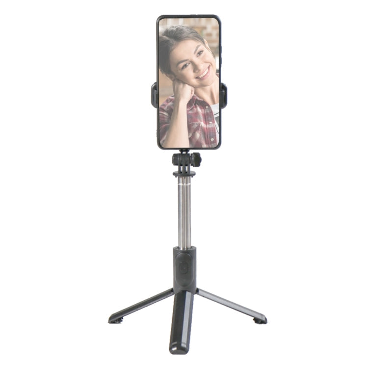 Q07 Bluetooth Selfie Stick Multifunctional Live Broadcast Tripod Without Light(Black)
