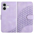 YX0060 Elephant Head Embossed Phone Leather Case with Lanyard, For iPhone 17, For iPhone Air, For iPhone 16 Pro Max