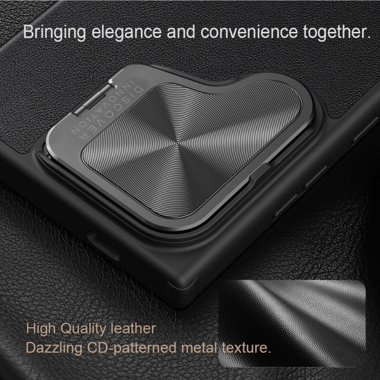 NILLKIN Qin Prop Series Flip Camera Cover Design Leather Phone Case, For Samsung Galaxy S24+ 5G, For Samsung Galaxy S24 5G