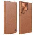 NILLKIN Qin Prop Series Flip Camera Cover Design Leather Phone Case, For Samsung Galaxy S24+ 5G, For Samsung Galaxy S24 5G