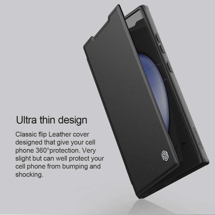 NILLKIN Qin Prop Series Flip Camera Cover Design Leather Phone Case, For Samsung Galaxy S24+ 5G, For Samsung Galaxy S24 5G