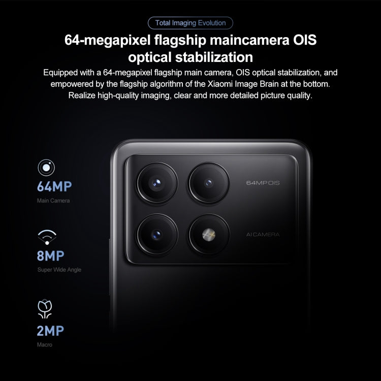Xiaomi Redmi K70E, 12GB+256GB,  6.67 inch HyperOS Dimensity 8300-Ultra Octa Core 4nm up to 3.35GHz, NFC, Network: 5G(Black)