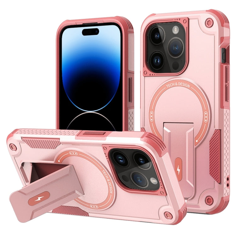 Armor Magsafe Holder PC Hybrid TPU Phone Case, For iPhone 14 Pro Max, For iPhone 13 Pro Max, For iPhone 13 Pro, For iPhone 13