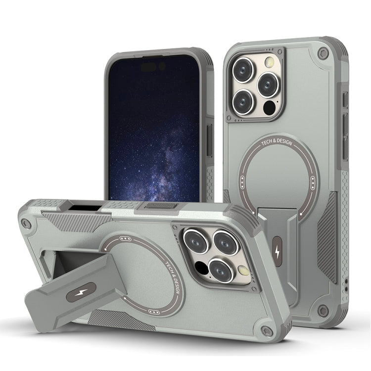 Armor Magsafe Holder PC Hybrid TPU Phone Case, For iPhone 17e / 16e, For iPhone 16 Pro Max, For iPhone 16 Pro, For iPhone 16 Plus