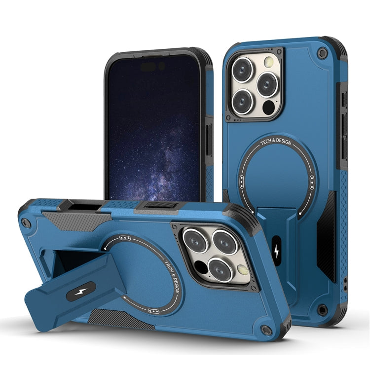 Armor Magsafe Holder PC Hybrid TPU Phone Case, For iPhone 17e / 16e, For iPhone 16 Pro Max, For iPhone 16 Pro, For iPhone 16 Plus