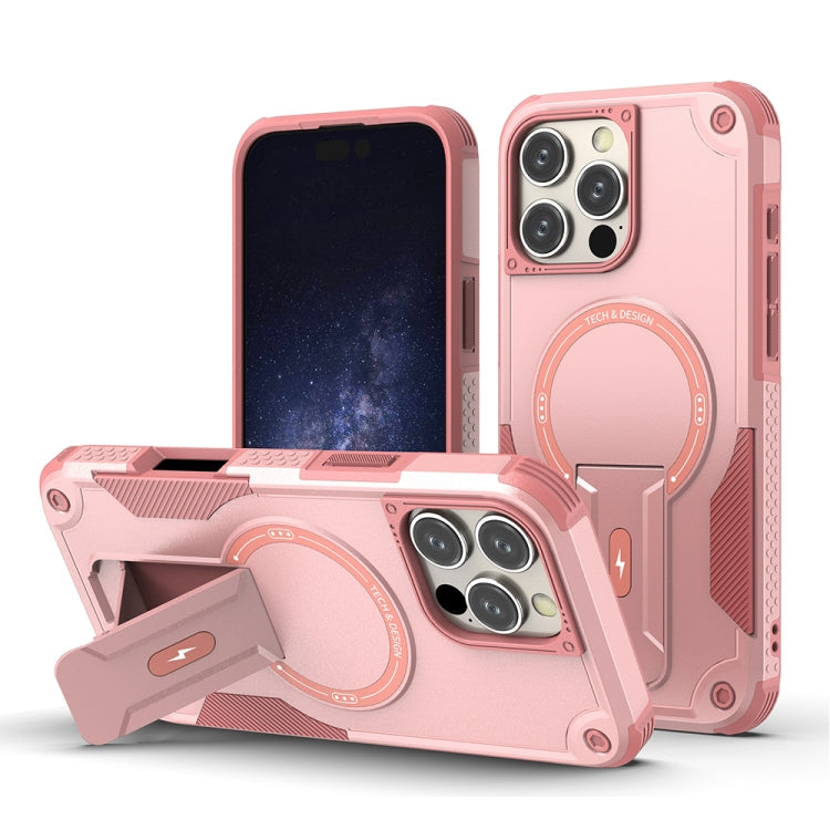 Armor Magsafe Holder PC Hybrid TPU Phone Case, For iPhone 17e / 16e, For iPhone 16 Pro Max, For iPhone 16 Pro, For iPhone 16 Plus