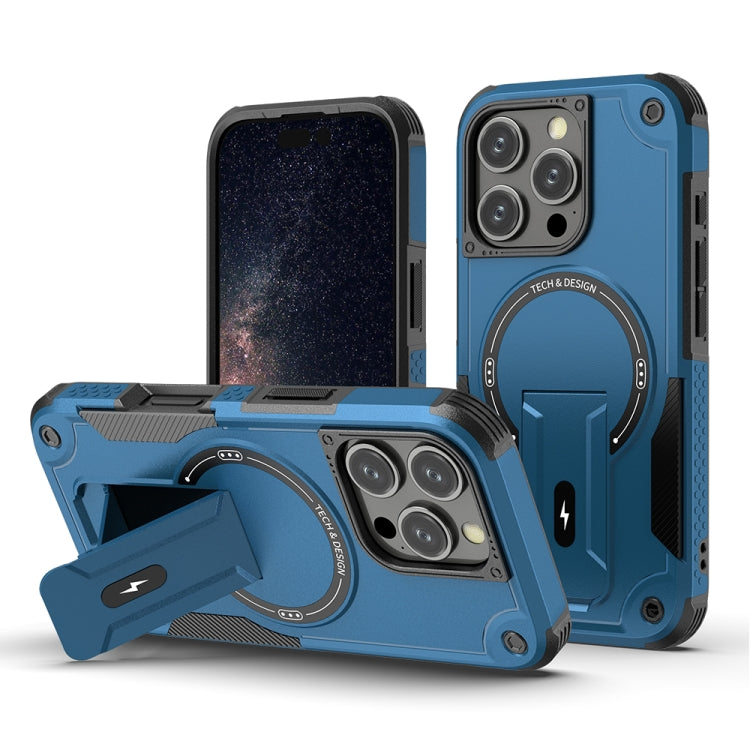Armor Magsafe Holder PC Hybrid TPU Phone Case, For iPhone 17e / 16e, For iPhone 16 Pro Max, For iPhone 16 Pro, For iPhone 16 Plus