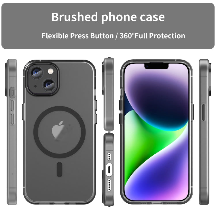 MagSafe Frosted Translucent TPU + PC Full Coverage Phone Case, For iPhone 14 Pro Max, For iPhone SE 2022 / 2020 / 8