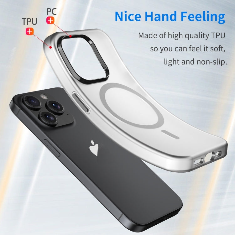 MagSafe Frosted Translucent TPU + PC Full Coverage Phone Case, For iPhone 16, For iPhone 15 Pro Max