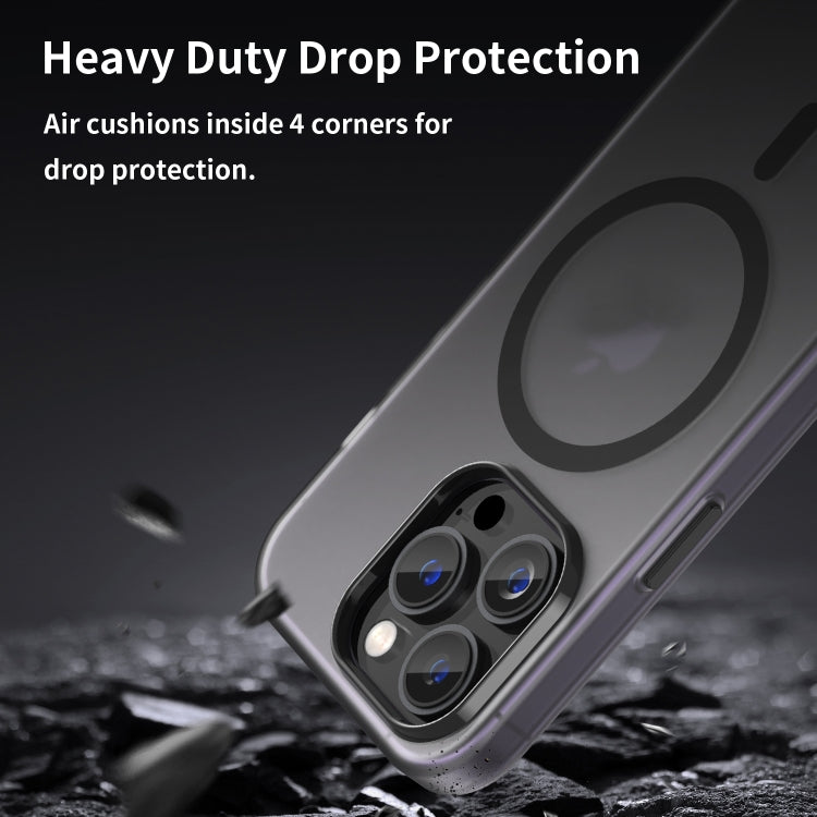 MagSafe Frosted Translucent TPU + PC Full Coverage Phone Case, For iPhone 16, For iPhone 15 Pro Max