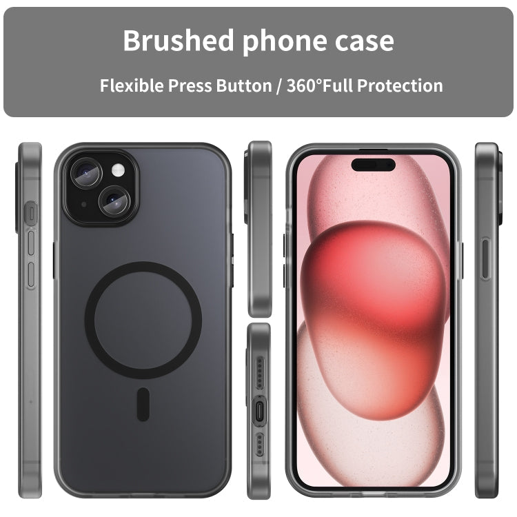 MagSafe Frosted Translucent TPU + PC Full Coverage Phone Case, For iPhone 14, For iPhone 14 Pro