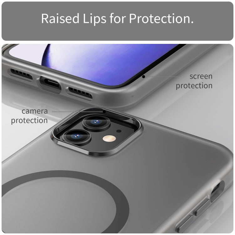 MagSafe Frosted Translucent TPU + PC Full Coverage Phone Case, For iPhone 12, For iPhone 12 Pro Max