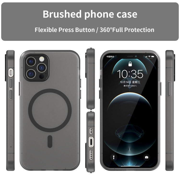 MagSafe Frosted Translucent TPU + PC Full Coverage Phone Case, For iPhone 12 Pro, For iPhone 11 Pro Max