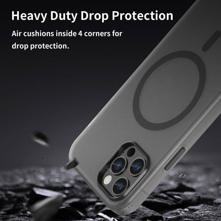 MagSafe Frosted Translucent TPU + PC Full Coverage Phone Case, For iPhone 12 Pro, For iPhone 11 Pro Max