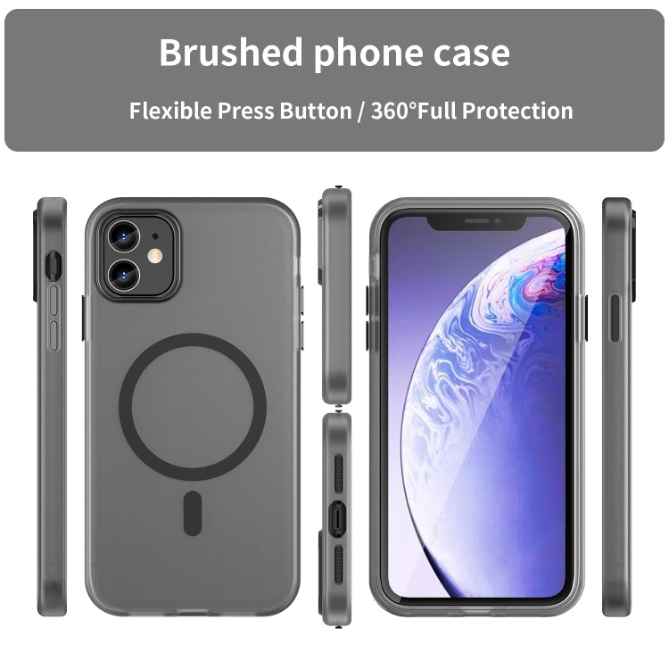 MagSafe Frosted Translucent TPU + PC Full Coverage Phone Case, For iPhone 11 Pro Max, For iPhone 11
