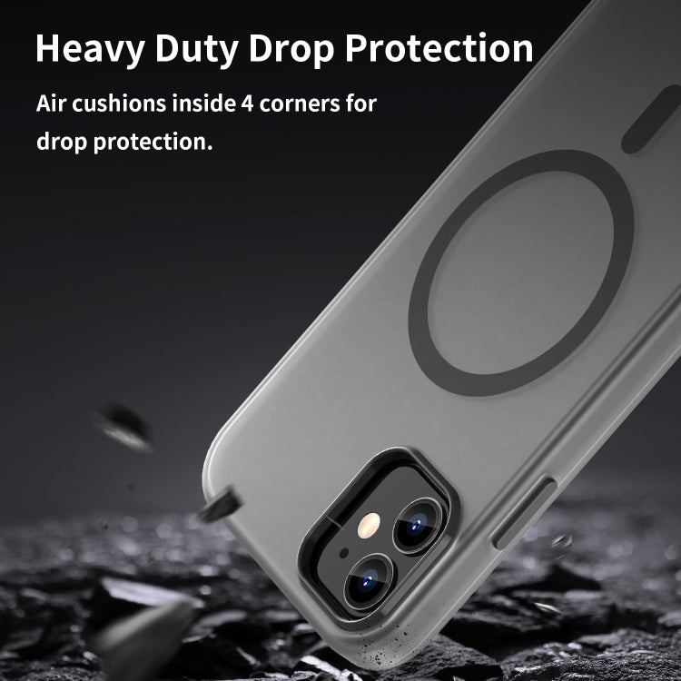MagSafe Frosted Translucent TPU + PC Full Coverage Phone Case, For iPhone 11 Pro Max, For iPhone 11