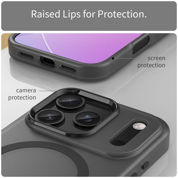 MagSafe Frosted Translucent TPU + PC Full Coverage Phone Case, For iPhone 16 Pro, For iPhone 16 Plus