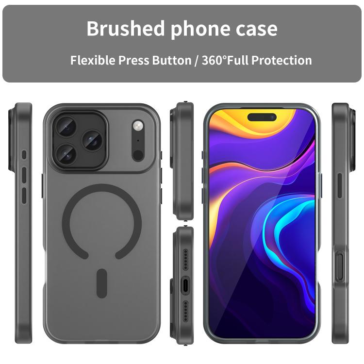 MagSafe Frosted Translucent TPU + PC Full Coverage Phone Case, For iPhone 17, For iPhone Air, For iPhone 16 Pro Max