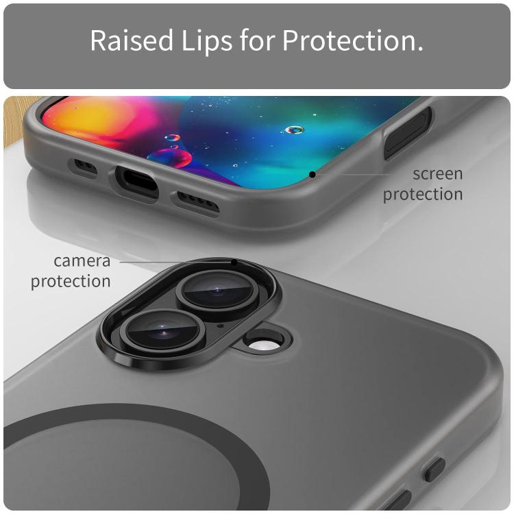 MagSafe Frosted Translucent TPU + PC Full Coverage Phone Case, For iPhone 17e / 16e, For iPhone 17 Pro Max, For iPhone 17 Pro