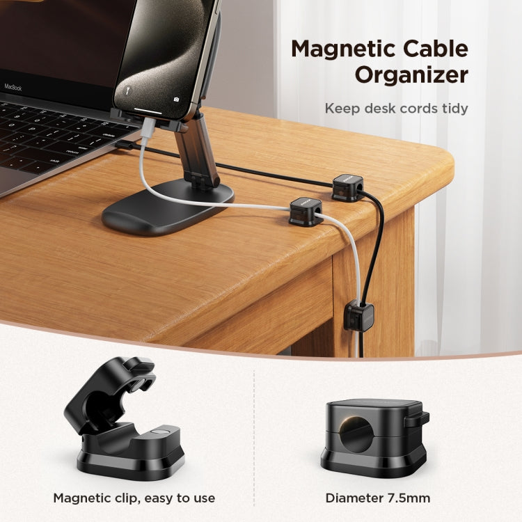 JOYROOM JR-ZS368 Magnetic Data Cable Organizing Bracket(Black)