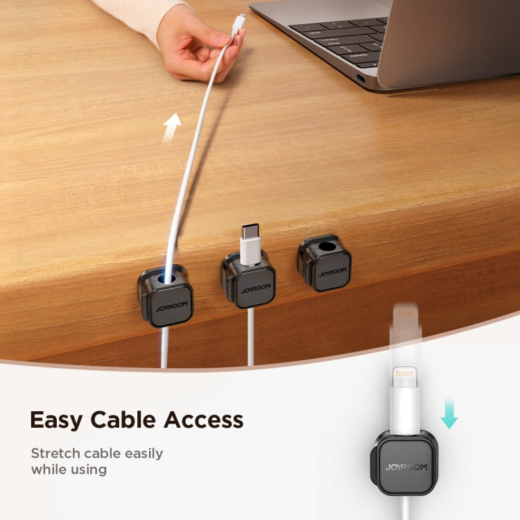 JOYROOM JR-ZS368 Magnetic Data Cable Organizing Bracket(Black)