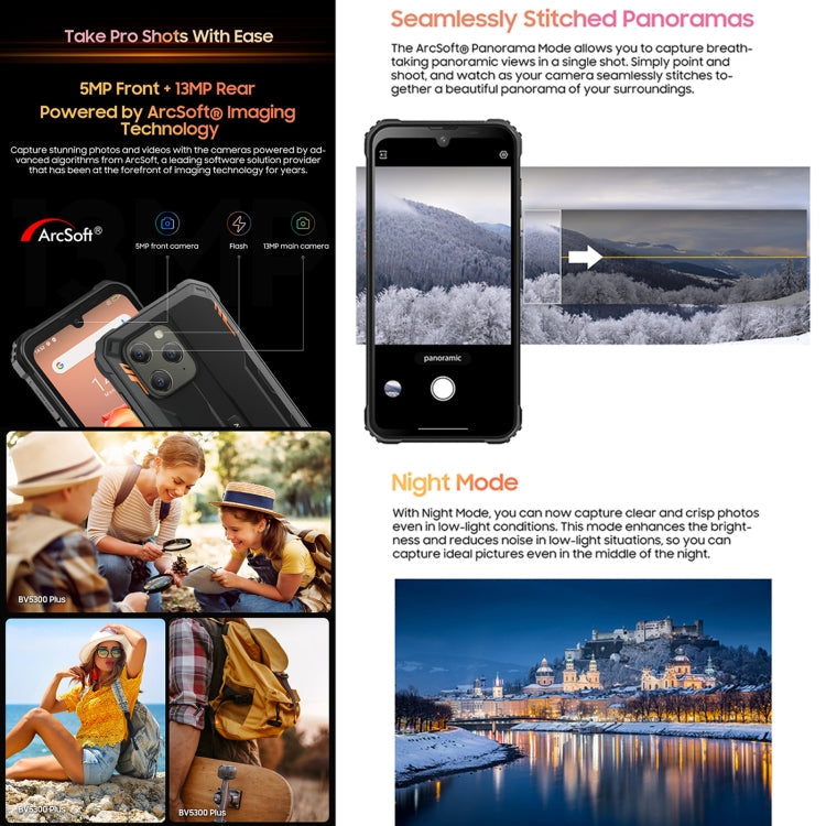 Blackview BV5300 Plus, 8GB+128GB, IP68/IP69K/MIL-STD-810H, 6.1 inch Android 13 MediaTek Helio G72 Octa Core, Network: 4G, OTG(Green)