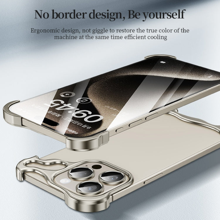 Frameless Metal Corner Pad Phone Case with Lens Film, For iPhone 14 Plus, For iPhone 14, For iPhone 14 Pro, For iPhone 14 Pro Max