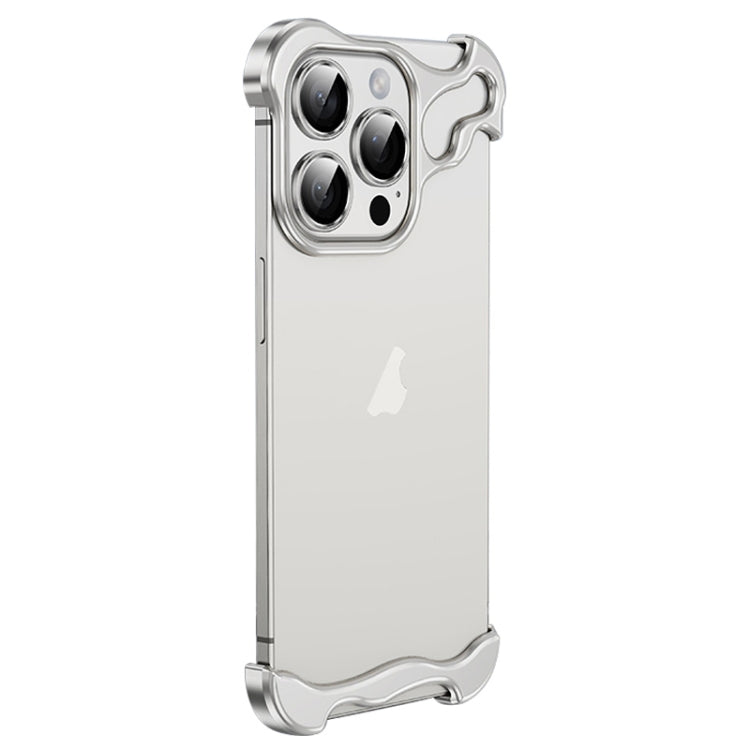 Frameless Metal Corner Pad Phone Case with Lens Film, For iPhone 14 Plus, For iPhone 14, For iPhone 14 Pro, For iPhone 14 Pro Max