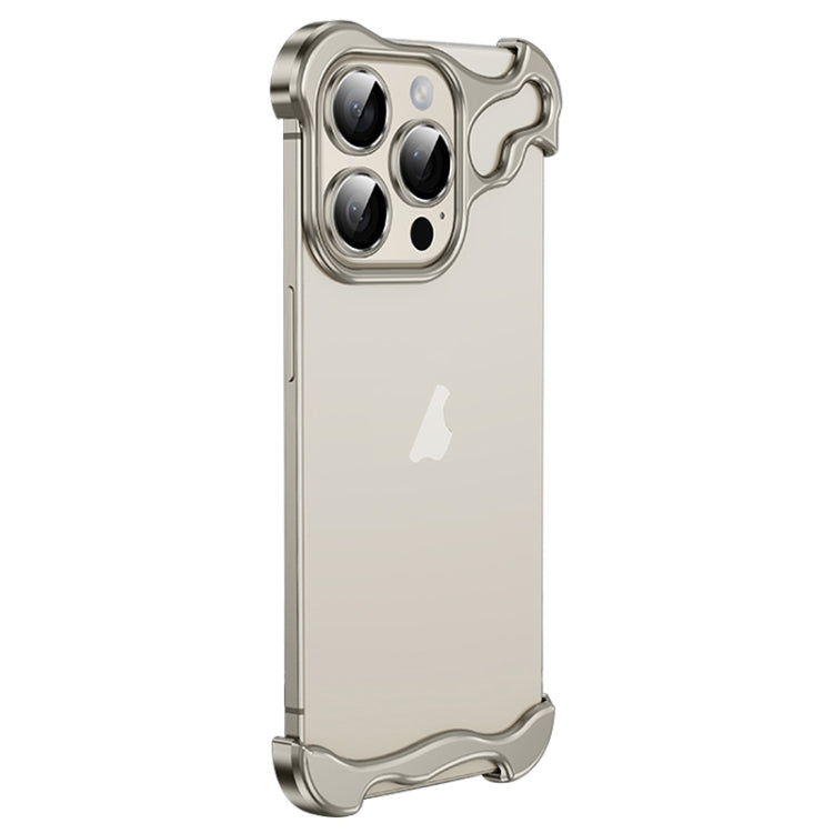 Frameless Metal Corner Pad Phone Case with Lens Film, For iPhone 14 Plus, For iPhone 14, For iPhone 14 Pro, For iPhone 14 Pro Max