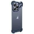 Frameless Metal Corner Pad Phone Case with Lens Film, For iPhone 13 Pro Max, For iPhone 13 Pro, For iPhone 13