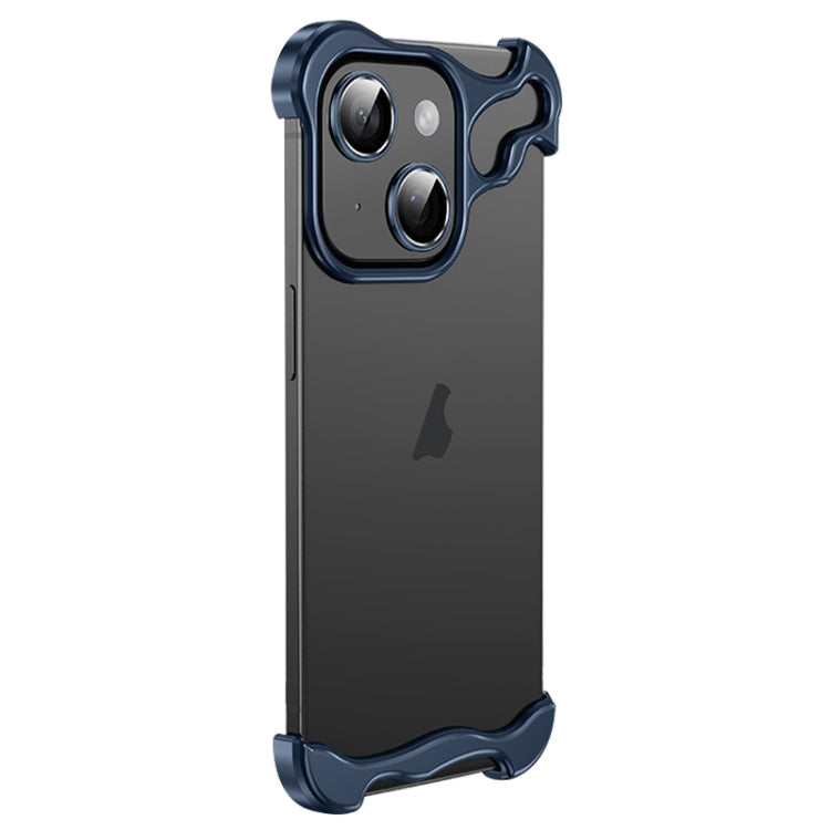 Frameless Metal Corner Pad Phone Case with Lens Film, For iPhone 13 Pro Max, For iPhone 13 Pro, For iPhone 13