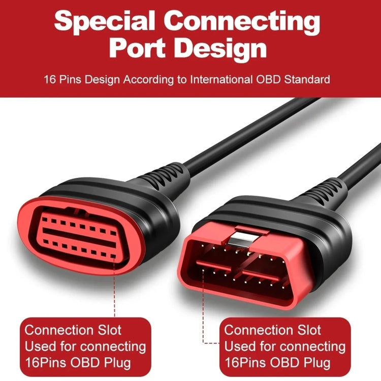 THINKCAR ThinkDiag Car OBD2 Extension Cable, Cable Length: 30cm, THINKCAR OBD2 Extension Cable