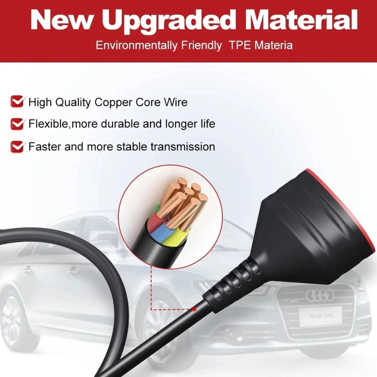 THINKCAR ThinkDiag Car OBD2 Extension Cable, Cable Length: 30cm, THINKCAR OBD2 Extension Cable