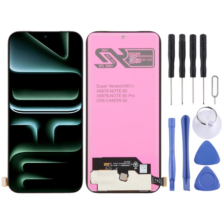 OEM LCD Screen with Digitizer Full Assembly, For Infinix GT 30 5G X6876, For Infinix Hot 60 5G X6726, For Infinix Hot 60 Pro 4G X6885, For Infinix Smart 10 Plus 4G X6725B, For Infinix Smart 10 4G X6725, For Infinix GT 30 Pro 5G X6873                   ...