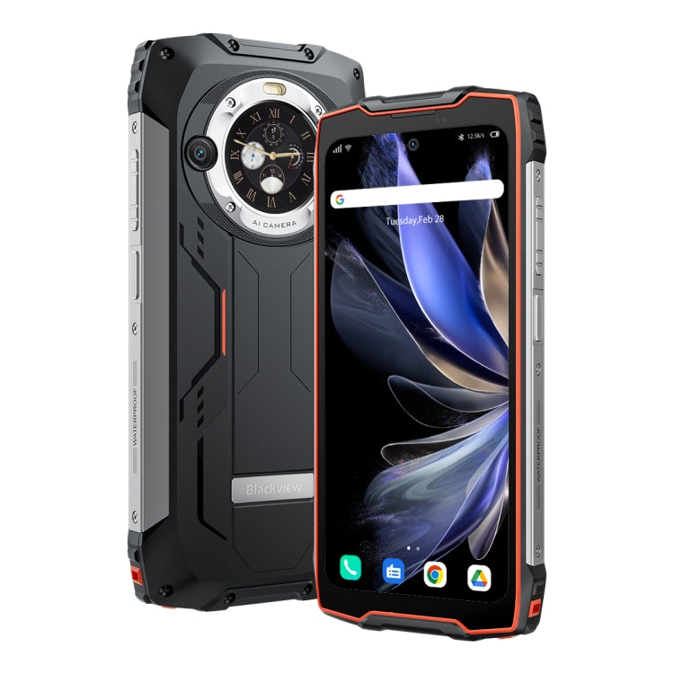 Blackview BV9300 Pro, 8GB+256GB, IP68/IP69K/MIL-STD-810H, 6.7 inch + 1.32 inch Android 13 MediaTek Helio G99 Octa Core, Network: 4G, NFC, OTG(Orange)
