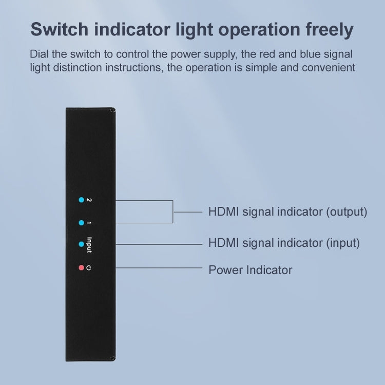 Measy SPH102 1 to 2 HDMI 1080P Simultaneous Display Splitter(UK Plug)