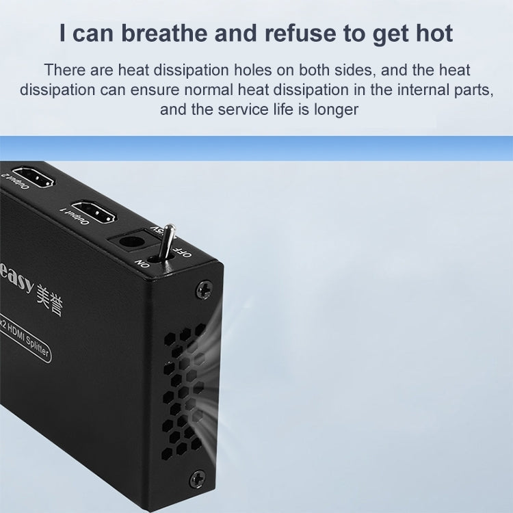 Measy SPH102 1 to 2 HDMI 1080P Simultaneous Display Splitter(UK Plug)