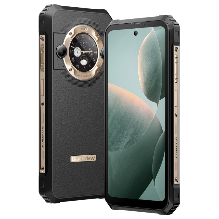 Blackview BL9000, 12GB+512GB, IP68/IP69K/MIL-STD-810H, 6.78 inch + 1.32 inch Android 13 MediaTek Dimensity 8020 Octa Core, Network: 5G, NFC, OTG(Aurora Gold)