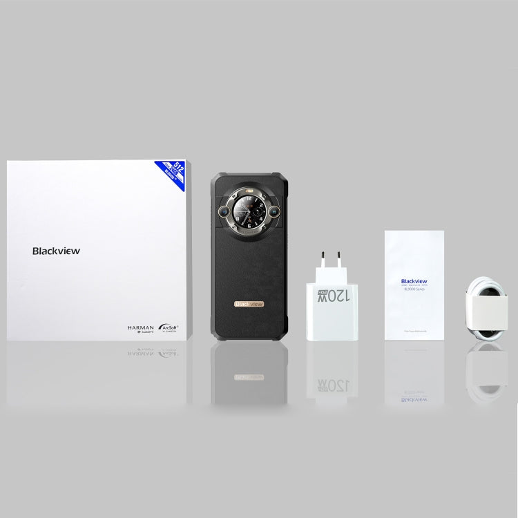 Blackview BL9000, 12GB+512GB, IP68/IP69K/MIL-STD-810H, 6.78 inch + 1.32 inch Android 13 MediaTek Dimensity 8020 Octa Core, Network: 5G, NFC, OTG( Interstellar Black)