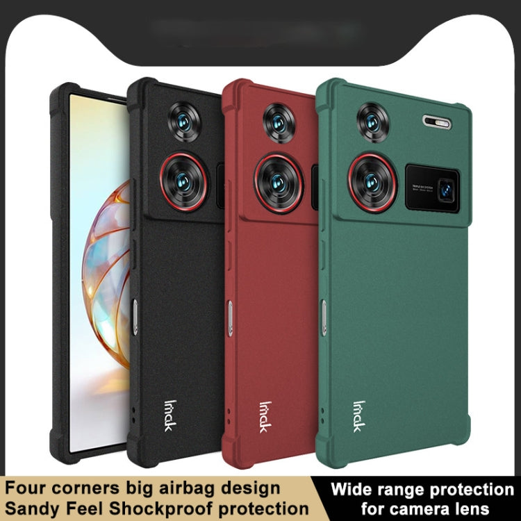 For ZTE nubia Z60 Ultra 5G imak Shockproof Airbag TPU Phone Case(Matte Black)