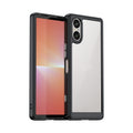 For Sony Xperia 5 V Colorful Series Acrylic Hybrid TPU Phone Case(Black)