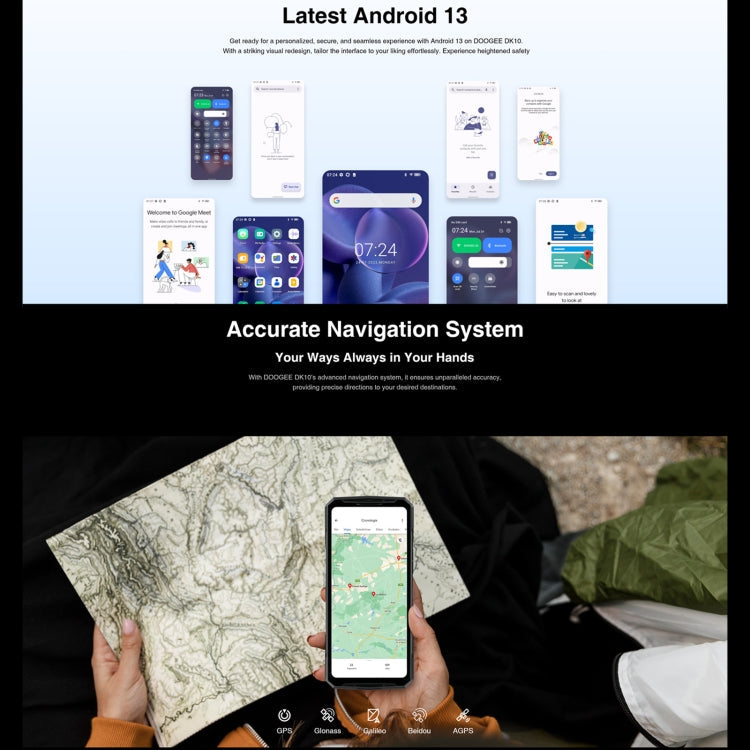 DOOGEE DK10 5G, 12GB+512GB, Quad Cameras, Side Fingerprint, 6.67 inch Android 13 Dimensity 8020 Octa Core 2.6GHz, Network: 5G, OTG, NFC, Support Google Pay(Emerald Green)