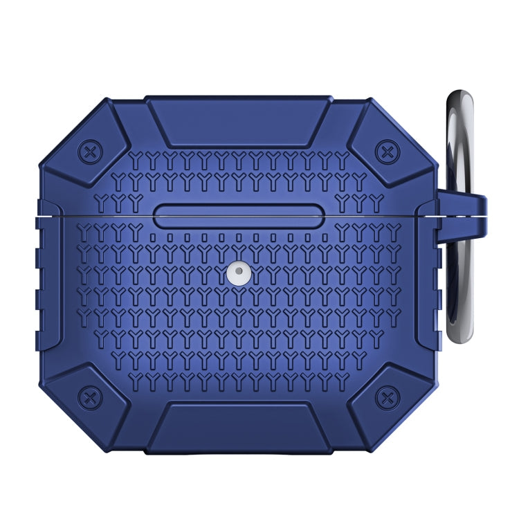 For AirPods 3 Wireless Earphones Shockproof Armor Protective Case(Blue)