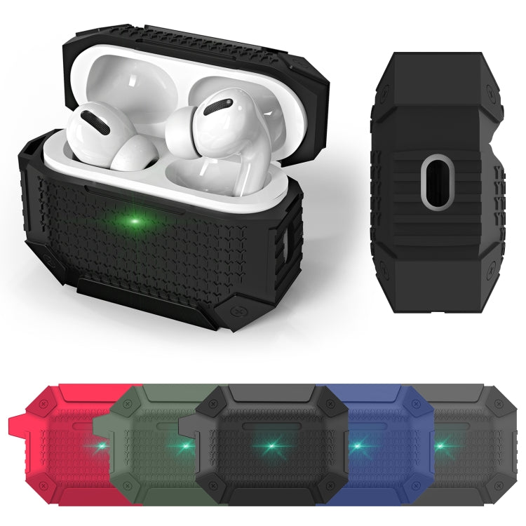 For AirPods 3 Wireless Earphones Shockproof Armor Protective Case(Blue)
