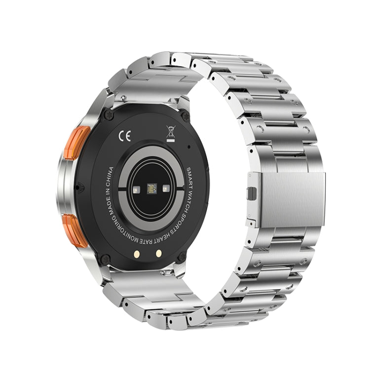 AK59 1.43 inch AMLOED Round Screen Steel Strap Smart Watch