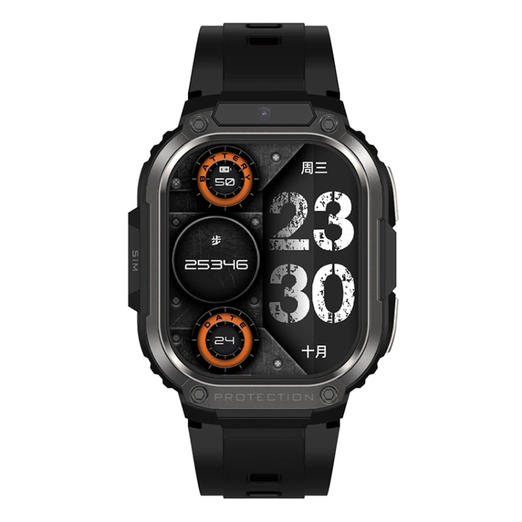 LEMFO DM63 2.13 inch AMOLED Square Screen Smart Watch Android 8.1, Specification:2GB+16GB(Black)